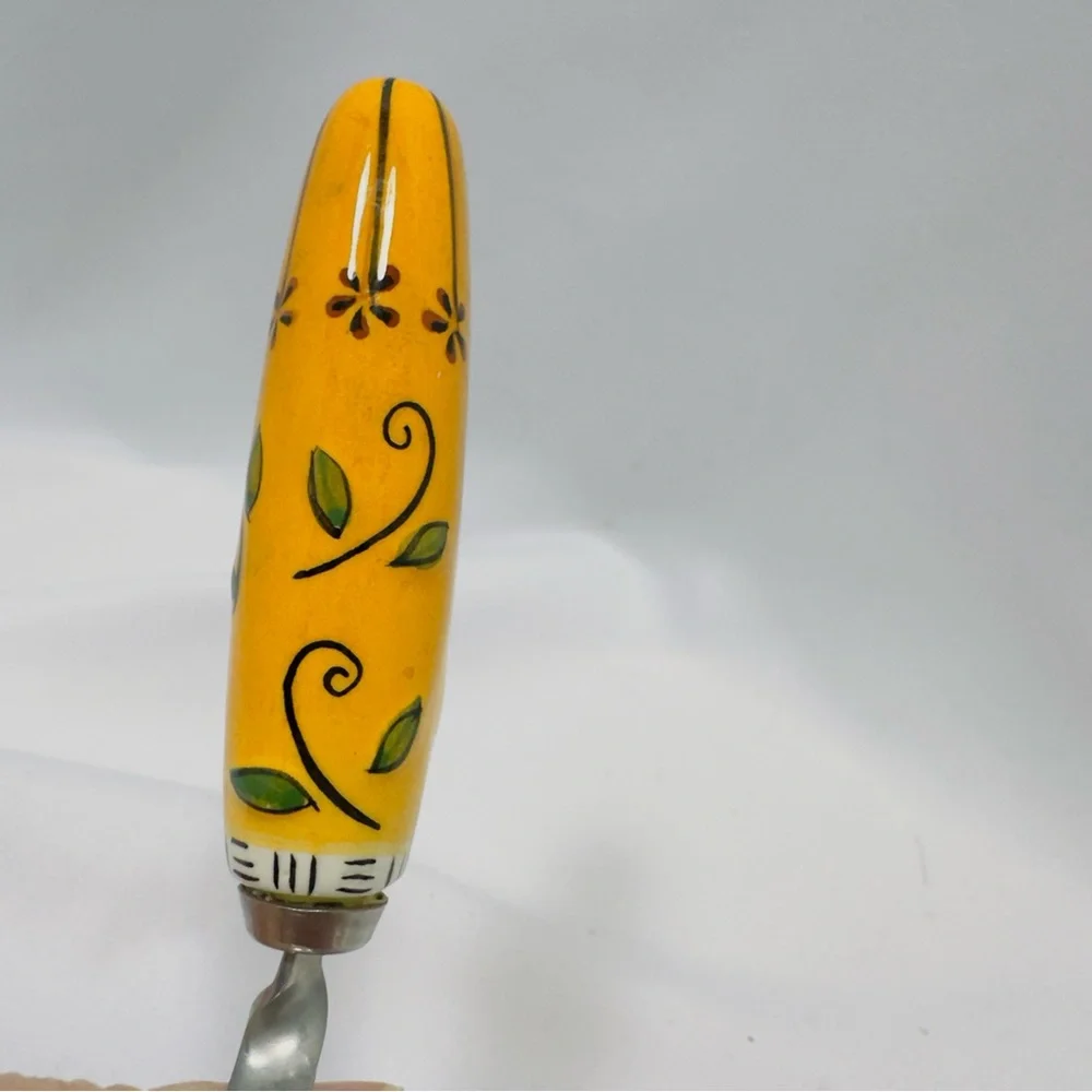 Honey Spoon Jasmine by MSC Yellow Ceramic Handle 5